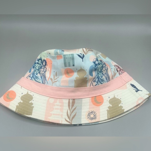 Disney Parks PRINCESSES Bucket Sun Hat In Pastel Colors Adult One Size NEW - Picture 3 of 7